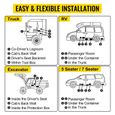 Chauffage Diesel 12V 8KW VEVOR Air Heater Noir avec Silencieux et Interrupteur Ecran LCD Kit Comple pour Camions RV Bateaux-3