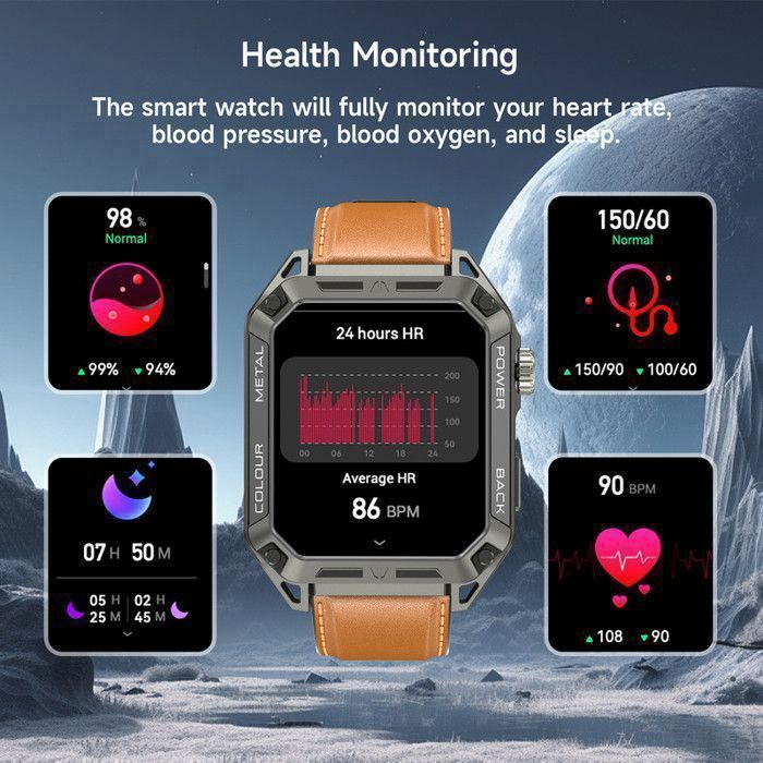 Montre Connectée XtraDiTech Boîtier Alliage Décoré Bracelet