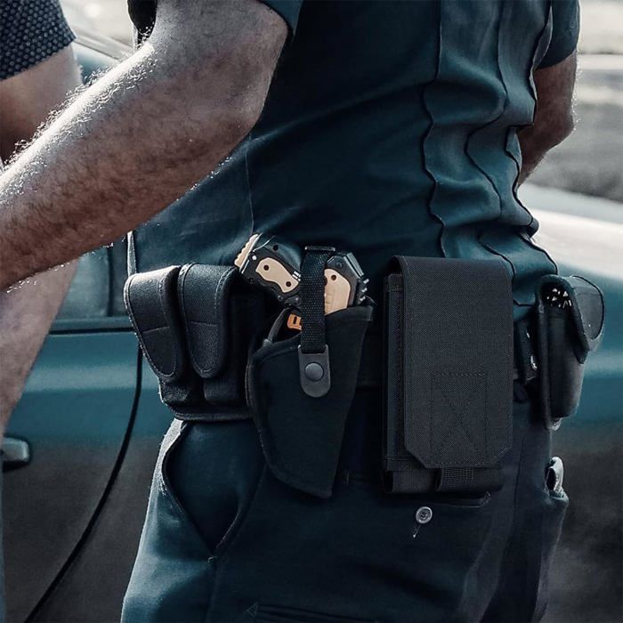 Ceinture Tactique Molle Avec Pochette Pour Téléphone 7 Pouces – Sac De Taille EDC, Homme