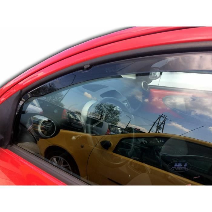 Heko Déflecteurs De Vent Pour Peugeot 107 5P Berlina 2005-2014 - 2 Pièces - Montage In-Channel Facile Et Look Élégant