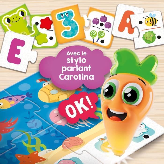 Lisciani - Carotina Stylo Parlant - Jeu De Vocabulaire - Dès 3 à 6 Ans - Fabriqué En Italie