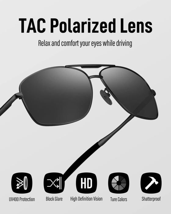 Bloomoak Lunettes de conduite de nuit lunettes de vision de nuit polarisees revetement anti eblouissement Protection UV 400 Achat Vente lunettes de soleil Mixte Adulte Neuf Black Friday Cdiscount