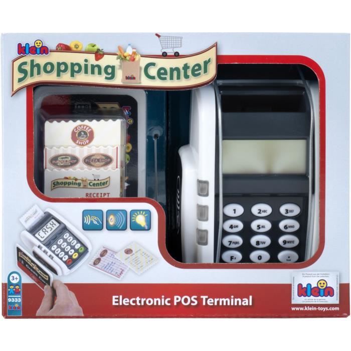 Terminal de paiement électronique avec carte bancaire et tickets de caisse  - KLEIN - 9333 - Cdiscount Jeux - Jouets