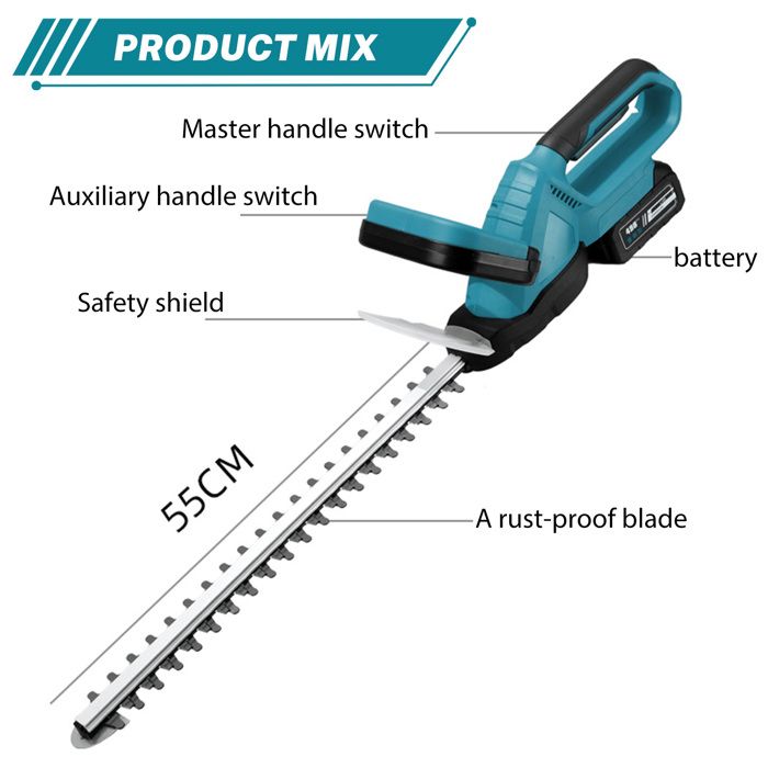 Taillehaie Professionnel Sans Fil 2 batteries 21V Taille Haie — free download
