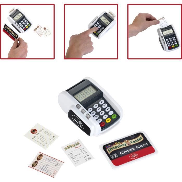 Terminal de paiement électronique avec carte bancaire et tickets de caisse  - KLEIN - 9333 - Cdiscount Jeux - Jouets
