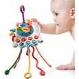 Jouets sensoriels pour bébés, jouets ovnis en silicone de qualité alimentaire pour bébés, jouets Montessori de 1 an, sports fin-0