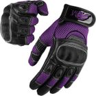ADM Gants Moto Femme Homologués CE Cuir Été Mi-saison Tactile Gants Moto Scooter Femme Taille XS S M L Marquage CE Noir Rose Violet