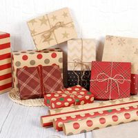 Papier D'Emballage Cadeau De Noël, 16 Feuilles De Papier D'Emballage Cadeau Papier Pliant 50*76Cm (Multicolore)