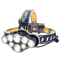 Lampe Frontale LED Rechargeable Puissante USB Imperméable Super Brillante 8 Modes d’Éclairage pour Marche Running Camping Escalade