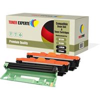 Pack 3 Toner Experte Compatibles DR1050 TN1050 Kit Tambour  2 Cartouches de Toner pour Brother DCP-1510 DCP-1512 DCP-1610W DCP-1612