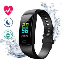 Montre Connectée Cardiofréquencemètre Bracelet Connecté Podomètre GPS Fitness Tracker d’Activité Tension Artérielle Smartwatch