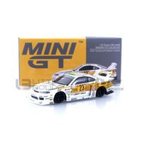 Voiture Miniature de Collection - MINI GT 1/64 - NISSAN S15 Silvia LB-Super Silhouette 2022 - White / Yellow - MGT00618-R