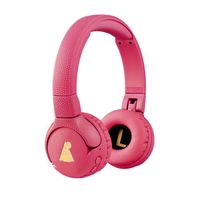 POGS Casque Audio Enfants Bluetooth - Le Gecko - Casque Solide et Pliable - Volume limité à 85 DB - Micro intégré - Rose sans Fil
