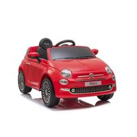 Voiture électrique Fiat 500 Red avec radiocommande - FIAT 500 - Rouge - Enfant - Electrique - Batterie