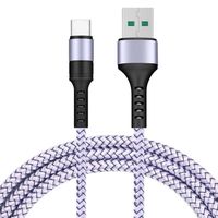 Cable USB / Type-C Charge Rapide 3A Nylon Renforce Argent 1m  Pour Smartphone Xiaomi / Oppo / Vivo / Realme / Pixel Little Boutik®