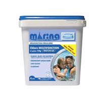 Chlore 4 actions galets pour piscine 10 m³ 4,32 kg - Marina