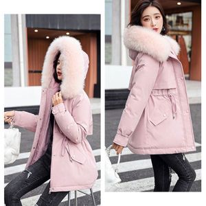 Doudoune col fourrure rose best sale