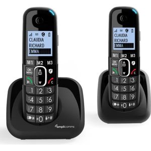 Téléphone fixe Téléphone sans fil DUO Amplicomms Bigtel 1502
