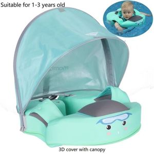 BOUÉE - BRASSARD Green des aisselles 3D - Anneau de natation Non gonflable pour bébé, flotteur de taille pour bébé, accessoire