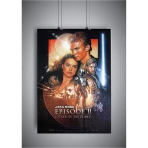 AFFICHE - POSTER Poster STAR WARS 2 attack of the clones affiche cinéma wall art - A4 (21x29,7cm)
