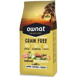 CROQUETTES Ownat Grain Free Prime Chien Junior Poulet et Dinde 3kg