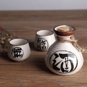 PICHET - CARAFE  Ensemble de vin chinois en céramique, Pot à vin * 