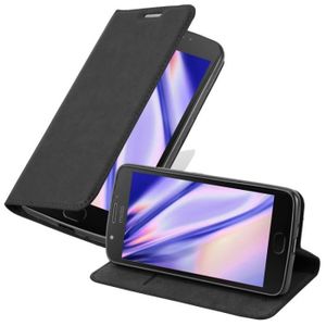 Prime PU Cuir Flip Folio Housse /Étui Cover Case Wallet Portefeuille Support Dragonne Fermeture Magn/étique pour Motorola Moto E4Plus Jeewi Coque pour Moto E4 Plus JEKT051224 Bleu