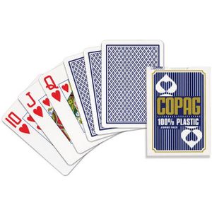 CARTES DE JEU Jeu de cartes Poker COPAG - Bleu - Faces regular s