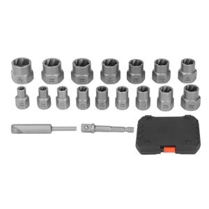 10 pièces Kits d'outils de retrait d'écrou, extracteur d'écrou et boulon  pour desserrer les attaches de fil cassé Clé dynamométrique Kit d'outils