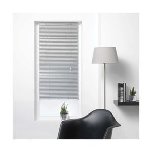 Store Vénitien Aluminium 50mm - Noir Mat - 140x180cm - Réglable Lumière Et Intimité - Pour Toutes Pièces