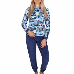 Disney Stitch Cartoon Venues Pyjama pour femme, Robe de maison