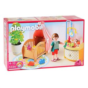 UNIVERS MINIATURE PLAYMOBIL - Chambre de Bébé avec Berceau - Dollhou