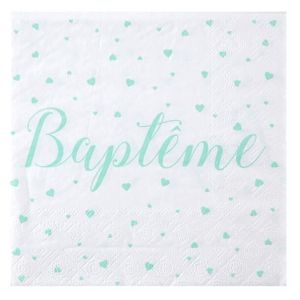 Serviette Bapteme Cdiscount