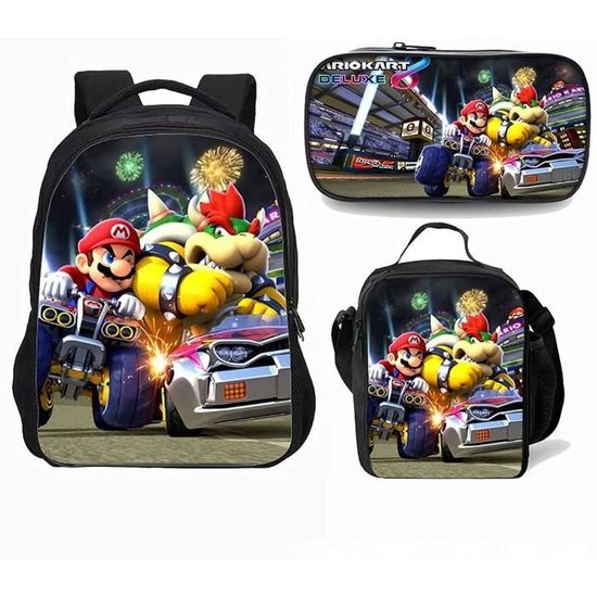 Sac à Dos Super Mario - Enfant - Bleu - Polyester - NEUF Avec étiquettes