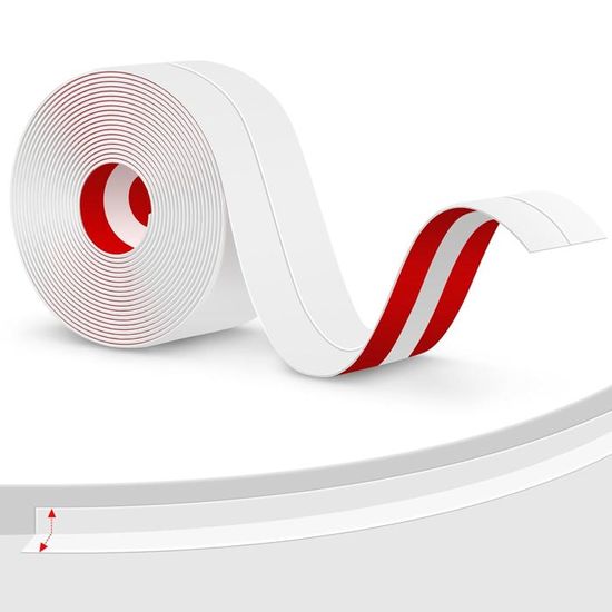 Joint Salle De Bain, Ruban Etanchéité Auto-Adhésif En Pvc Pour Salle De