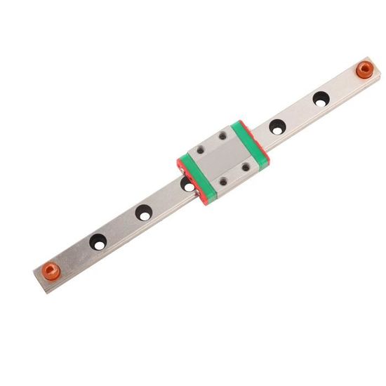Miniatur-Linearführung 9 Mm Breite Mit Gleitblock (LML9B) – Schienenlänge 150 Mm, Für Präzisionsgeräte