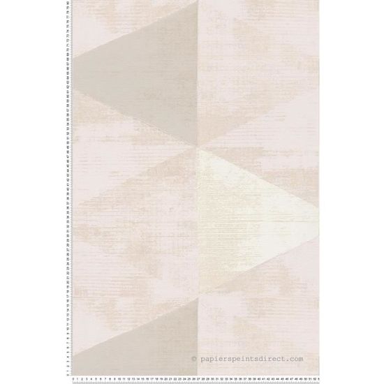Papier Peint Vinyle Texturé Arthouse Luxe - Motif Ogee Geo Wave - Couleur Navy Gold - 10,05 M X 53 Cm