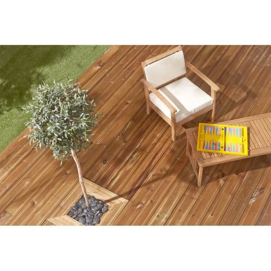 Lame De Terrasse Pin Nord Rouge Traitee Classe 4 Marron Rainuree Longueur 4 80m Achat Vente Revetement En Planche Lame De Terrasse Pin Nord R Cdiscount