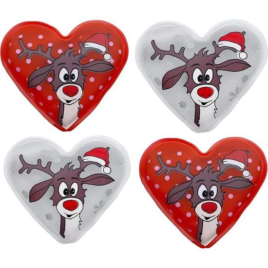 Out Of The Blue Lot De 4 Chauffe-Mains En Forme De Cœur, Chaufferettes