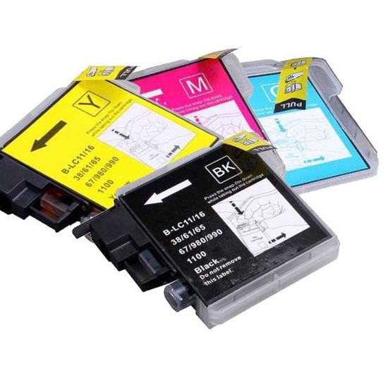Lot De 12 Cartouches Génériques LC1100 – Compatible Imprimantes Brother, Multicouleur