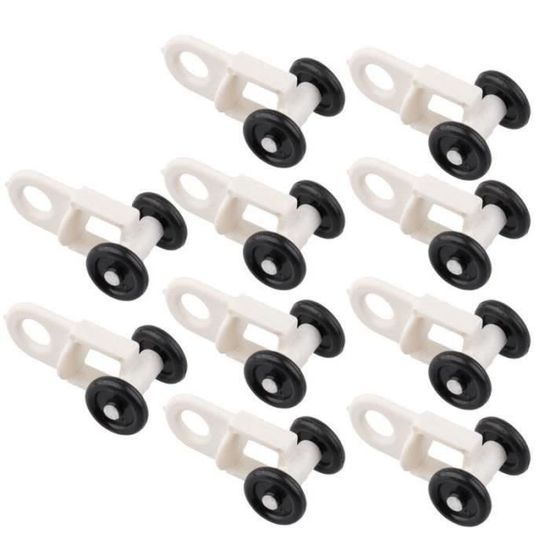 100 Pcs Crochet De Rideau En Plastique Hooks Rideaux Café Crochets