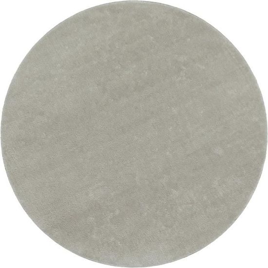 Tapis Salon Poil Ras TT Home - 200x200 Cm Crème - Lavable En Machine - Polyester