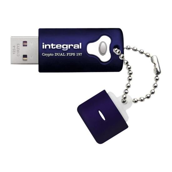 Clé USB INTEGRAL Crypto Dual FIPS 197 - 32 Go - USB 3.0
