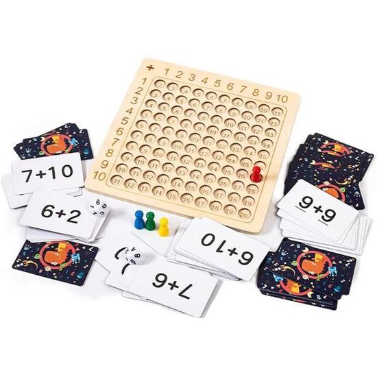 Jouet Mathématiques En Bois Montessori - Apprentissage Chiffres Et Calcul Pour Enfants 3-5 Ans
