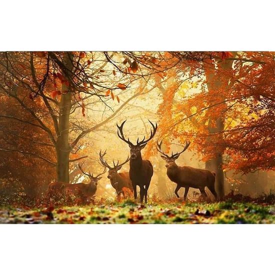 Kit Diamant Painting 5D Tracteur Et Moissonneuse - 30x40 Cm - Toile Autocollante, Strass Inclus - Déco Murale