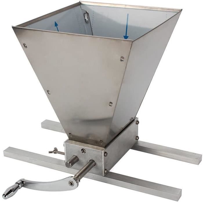 Moulin à Céréales Manuel Réglable - Capacité 0,5 Kg (1,1 Lb), Pour Grains, Café, Noix, Fonte Robuste - 4