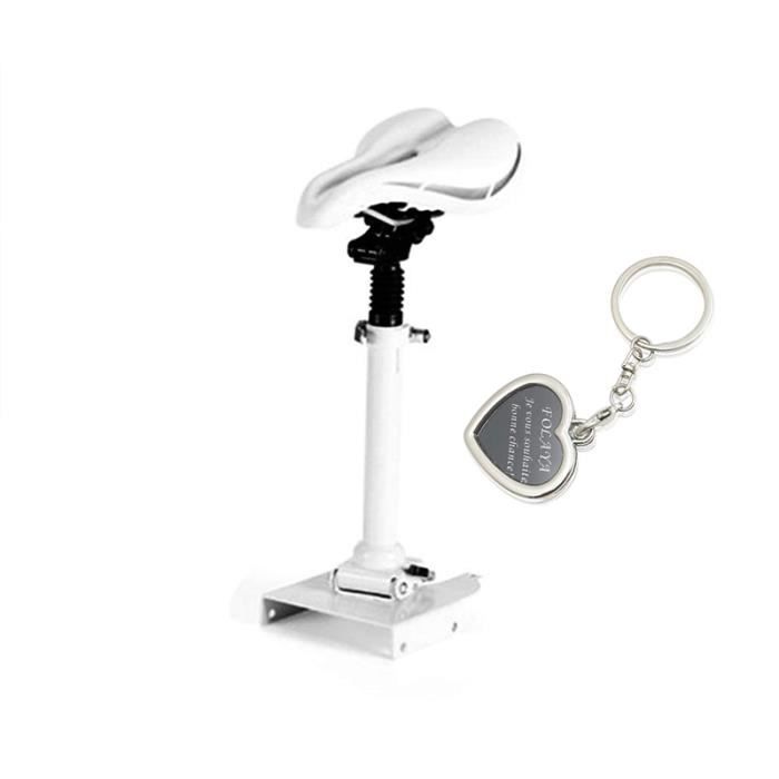 Selle Électrique, Scooter Hauteur Réglable Absorbant la Chaise Pliante de Siège Xiaomi Mijia M365 (Blanc)