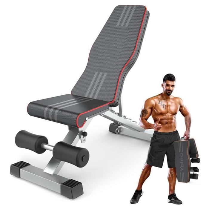 Banc de Musculation Banc réglable pour l'entraînement Complet du Corps Banc inclinable pour Exercice Gymnastique à Domicile/Bureau