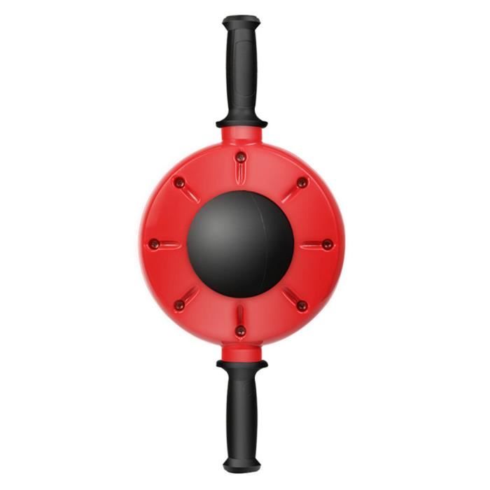 NOUVEAU 360 ° Muscle sain de roue abdominale à roues Mise à jour du rouleau abdominal Fitness rouge_bb4820