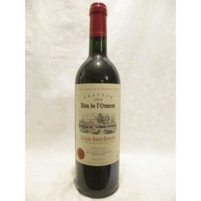 lussac saint-émilion château rieu de l'ormeau rouge 2000 - bordeaux